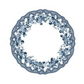 Navy Chinoiserie Range - Rim Design