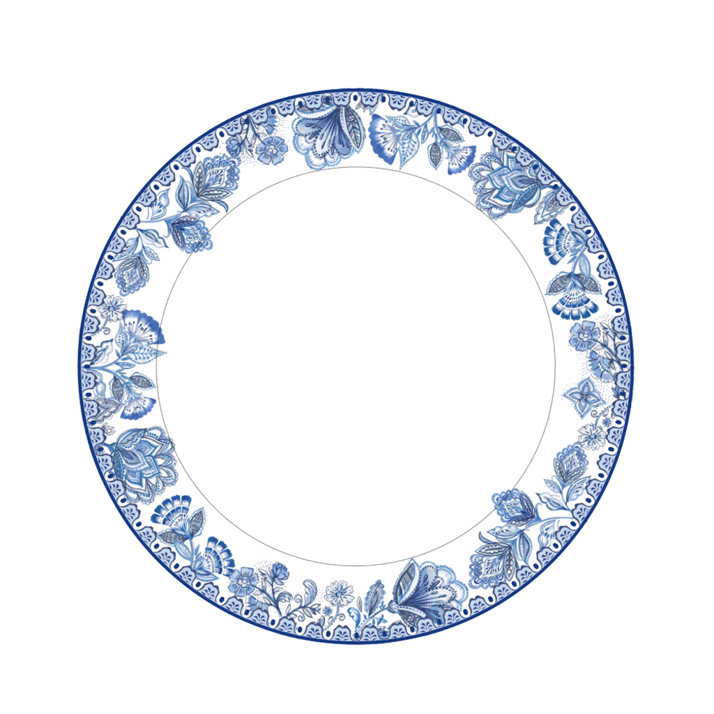 Antique Blue Garden Design